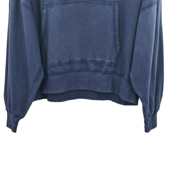 J. Crew Ultra Soft Navy Blue Oversized Cotton Hoodie - Picture 3 of 10